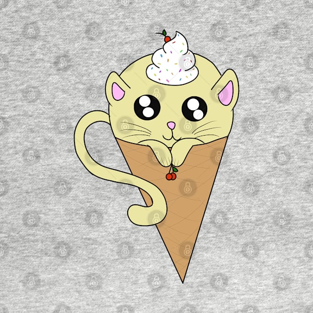 Ice Cream Cat by LillyTheChibi